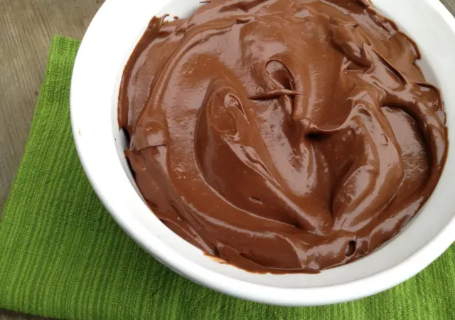 Mousse de abacate com chocolate