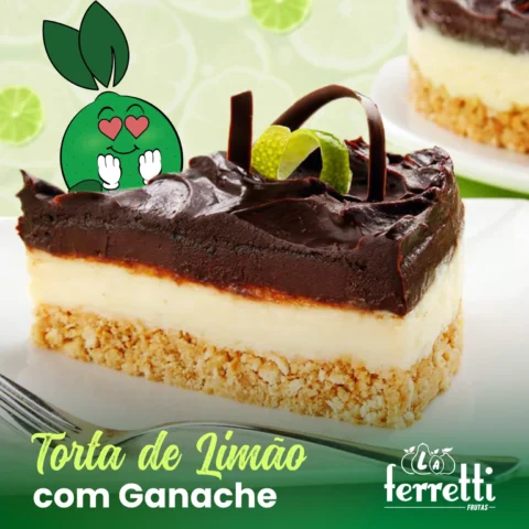 Torta de Limão com Ganache de chocolate