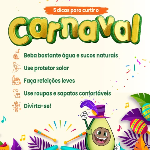 Carnaval com saúde e energia!