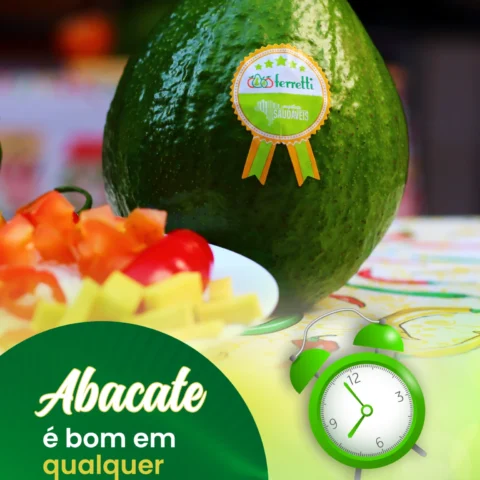 Abacate é bom em qualquer hora do dia!