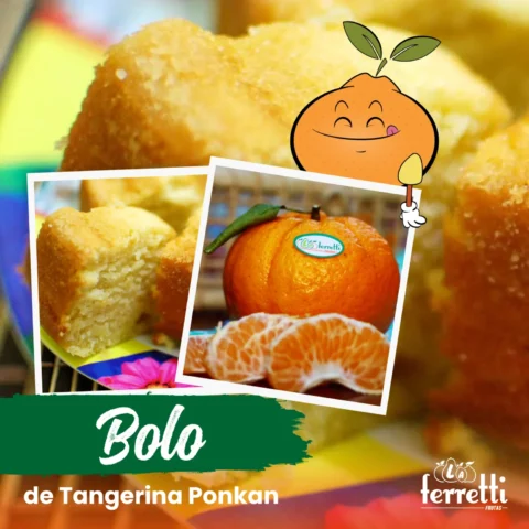 Receita de Bolo de Tangerina Ponkan