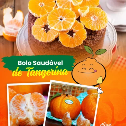 Receita de Bolo de Tangerina fit sem glúten, farinha e manteiga
